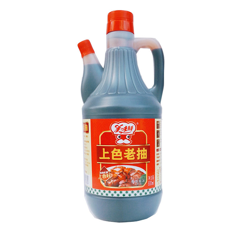 厨邦美味鲜上色老抽800ML*2瓶黄豆酿造红烧酱油上色提鲜美味调味
