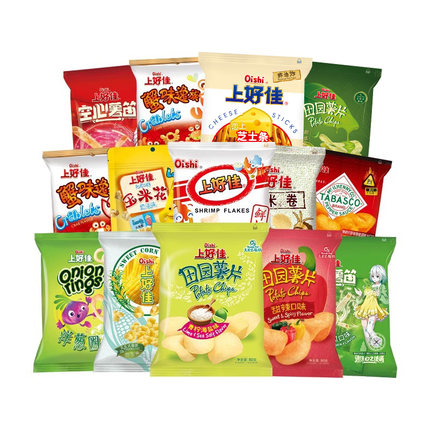 【76.2元任选14包】上好佳旗舰店薯片膨化零食小吃休闲食品囤货