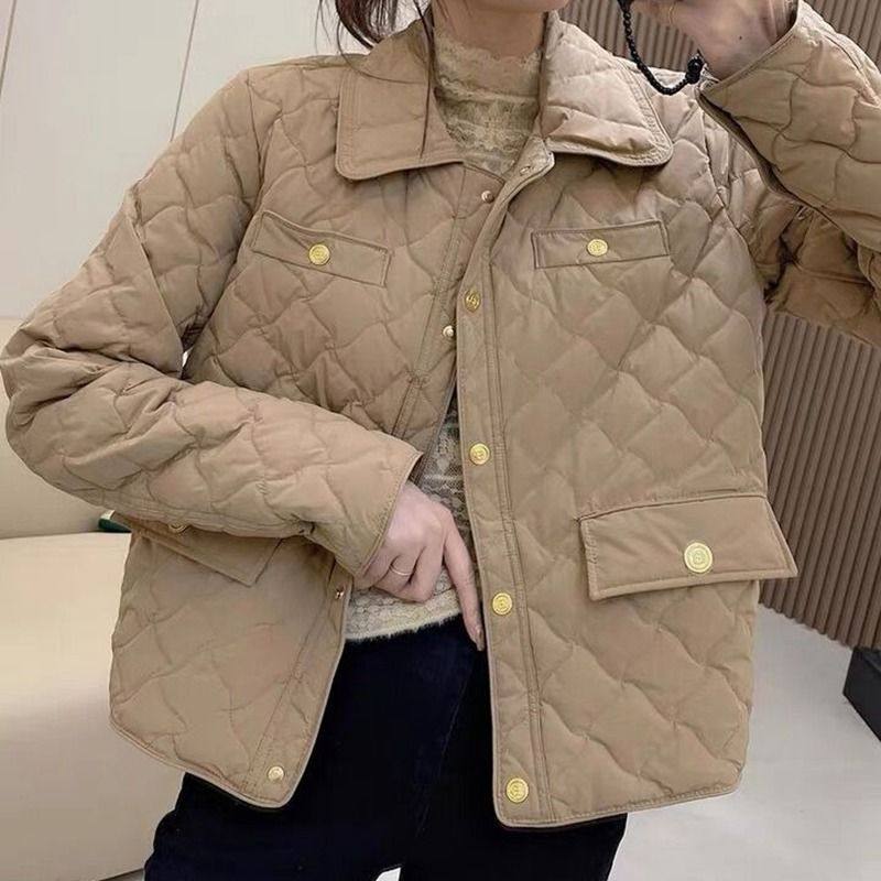 短款轻薄百搭棉服女2024年反季秋冬新款时尚小香风小个子棉衣外套,淘宝优惠券,粉丝福利购,淘宝优惠卷