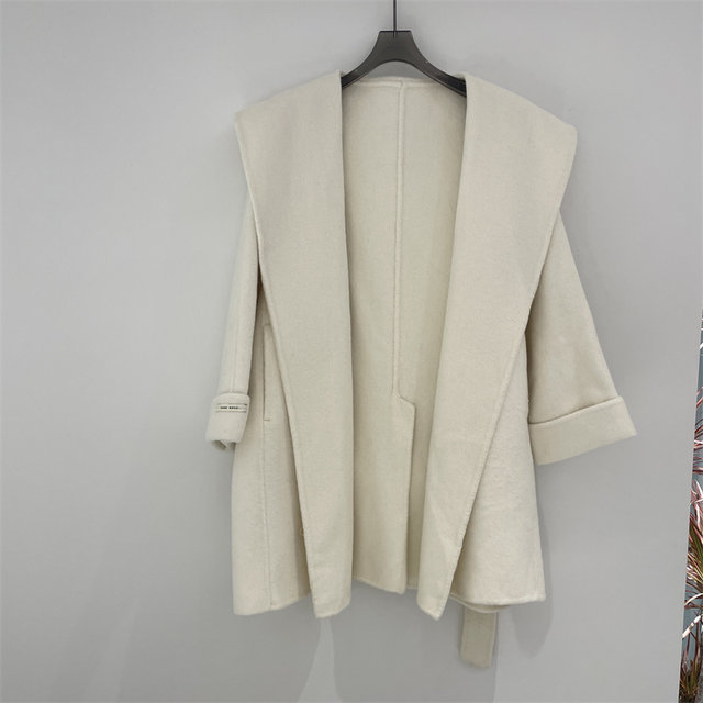 Loose new fashion double-sided cashmere coat