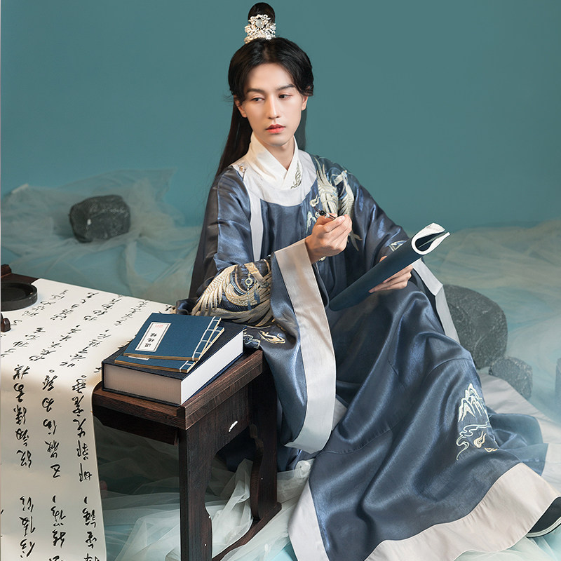 【流烟昔泠-山有书】原创cp男女汉服 流烟昔泠汉服