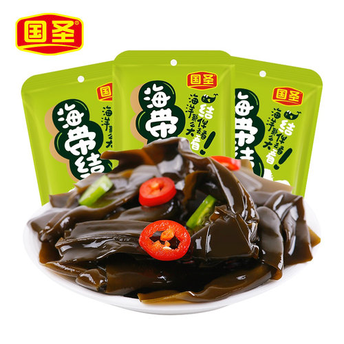 国圣海带结泡椒味鲜香味60g*5袋福建特产咸菜开胃下饭即食酱菜 - 图3