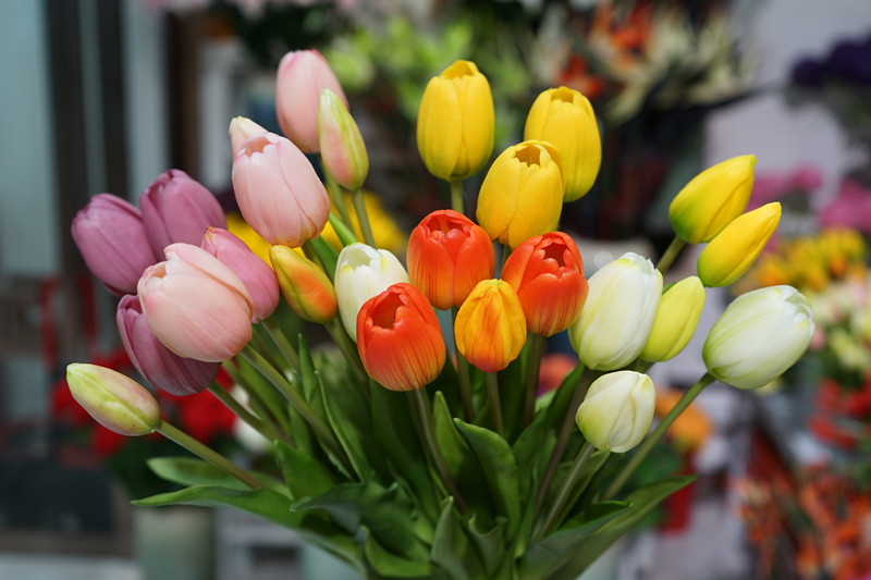 郁金香花束高质仿真花把束插花北欧客厅室内餐桌装饰花艺婚庆假花,淘宝优惠券,粉丝福利购,淘宝优惠卷