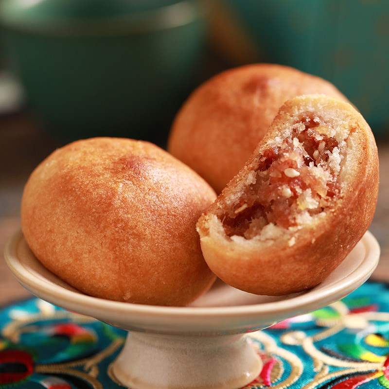 庶州农社旗舰店云腿小饼25gx10枚 云南特产丫眯滇式宣威火腿酥皮月饼 中秋月饼1