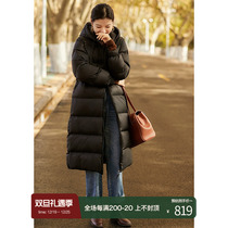 Laughs Culvert 300 gr High Thickened Warm 90 White Goose Down With Long down Down Clothing Winter Coat Female YRB495463VL