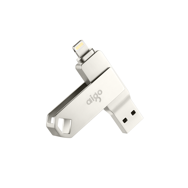 爱国者安卓苹果手机U盘32G高速USB3.0金属迷你手机电脑两用转接头