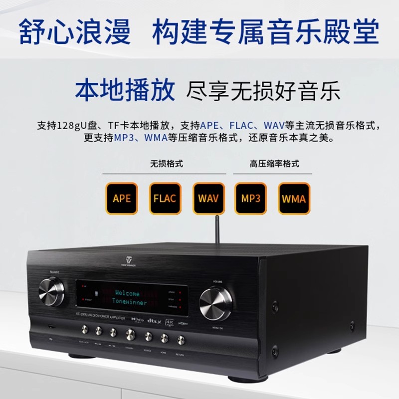Winner/天逸 AT-2900全景声前级大功率专业9声道家庭影院AV功放机 - 图0