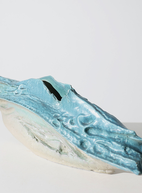 异型手工酒店陶瓷摆件中古