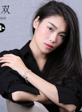 耳钉甜美风大方纯银情人节礼物