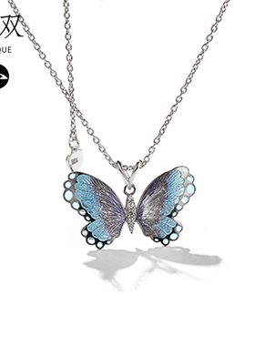 蝴蝶耳环送女朋友时尚风礼物银饰