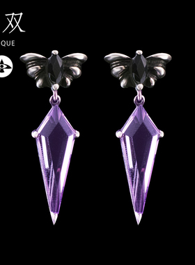 戒指胸针耳环手工原创设计风银饰