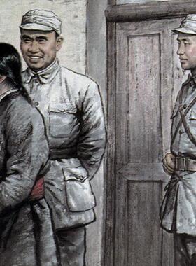 毛像挂画主席有相框装饰画