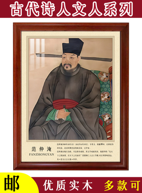 古代诗人文人画像历史人物简介画