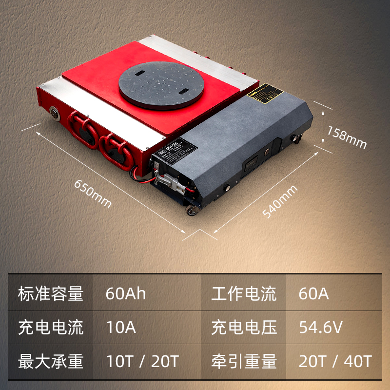 搬运坦克车电动重型万向轮旋转直行地牛小坦克钢胶轮重物搬运神器 - 图1