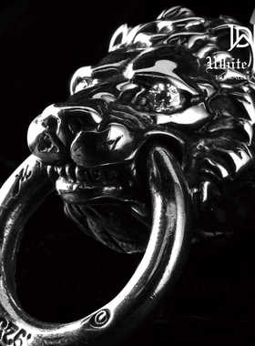 BWL钻眼大号狮子咬环吊坠