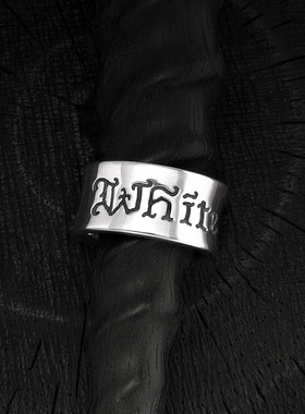 【现货】White Day店铺限定标语戒指 WD-R01