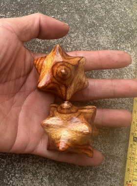 海南黄花梨实木多角手部按摩球