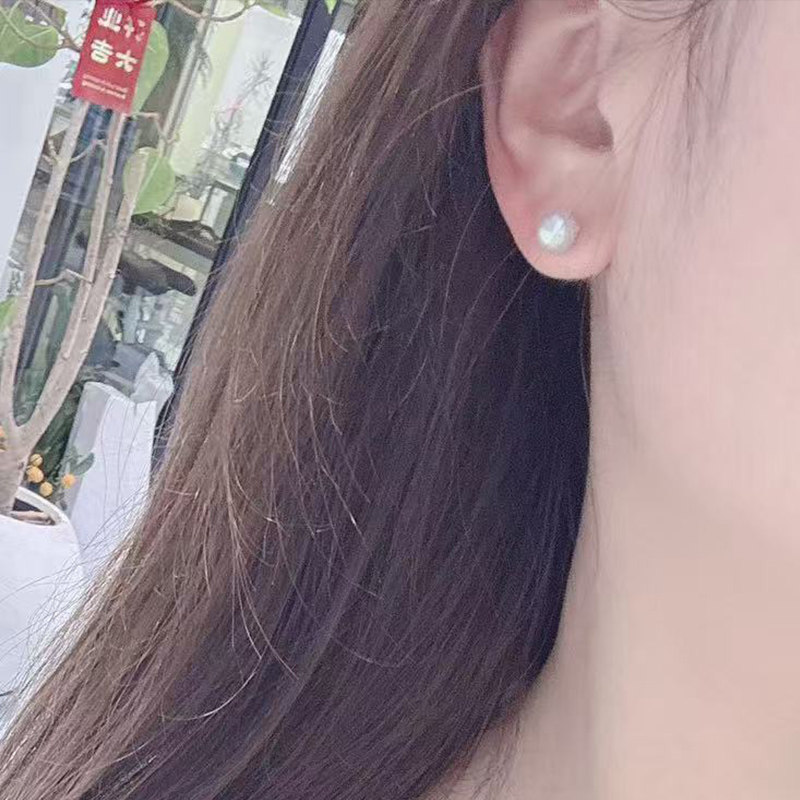 宋慧乔同款糖果色海水真多麻珍珠耳环3-7mm纯银耳钉耳环S925银,淘宝优惠券,粉丝福利购,淘宝优惠卷