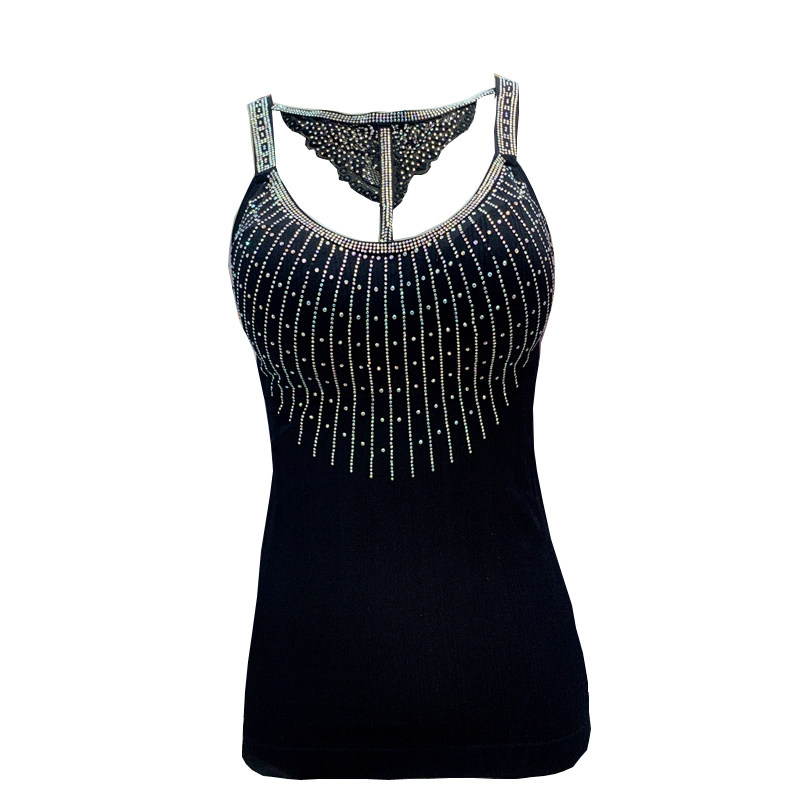 亮钻美胸背心带钻美背性感打底裹胸 瑟女范吊带/背心/T恤