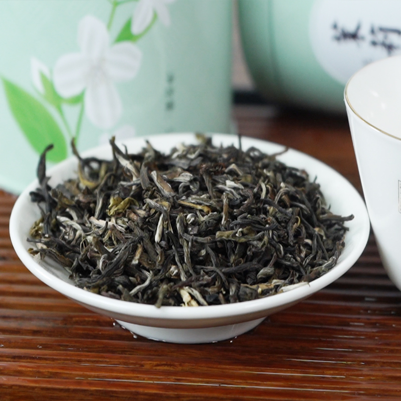 东来茶业福州上等茉莉花茶东升茶厂2022年新茶茉莉雪芽100g罐装茶