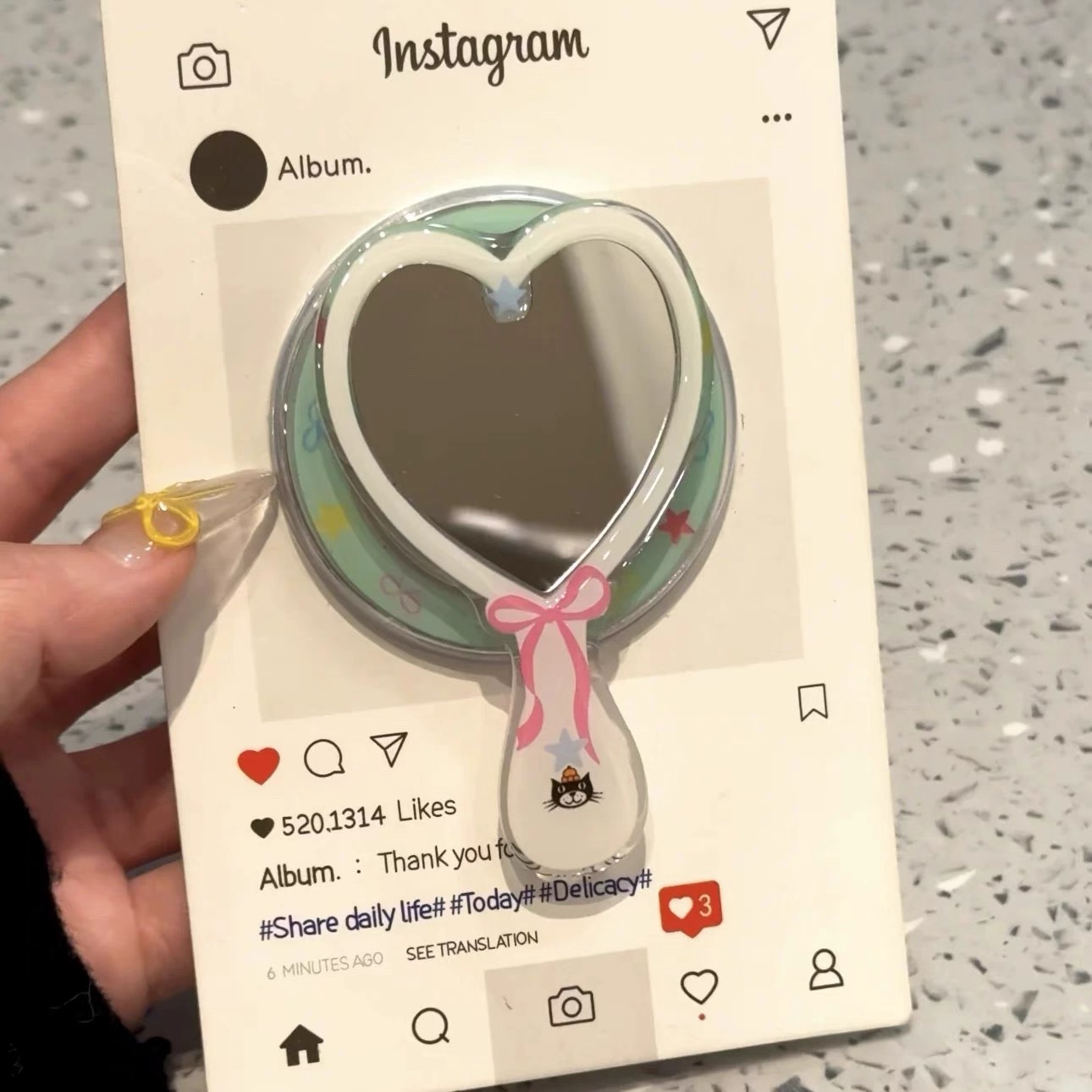 满屏动物爱心镜子带磁吸适用小米13TPRO/14T/NOTE13手机壳poco m7支架F7/F4/13红米13C/14硅胶C75/11S软M6pro - 图1