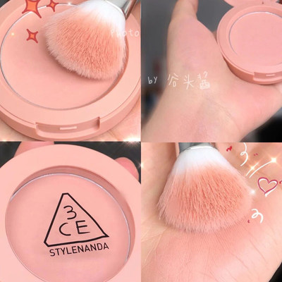韩国3ce腮红南瓜裸米色rose Beige Nude Peach脏橘玫瑰粉单色腮红 虎窝淘