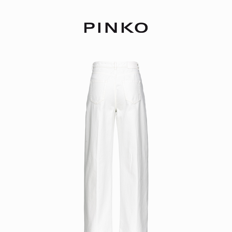 PINKO女士通勤简约休闲纯棉直筒宽松时尚工装裤102948A1MN,淘宝优惠券,粉丝福利购,淘宝优惠卷