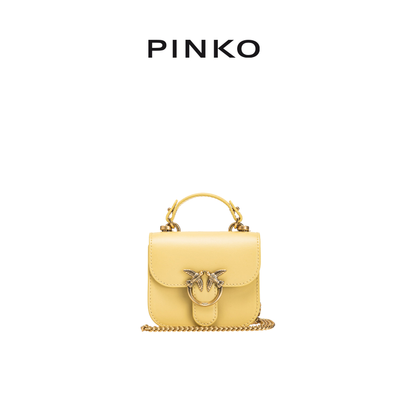 <span>突降319元！</span>PINKO 品高 2023春夏新品女士牛皮單肩手提包 100049_A0F1 多色
