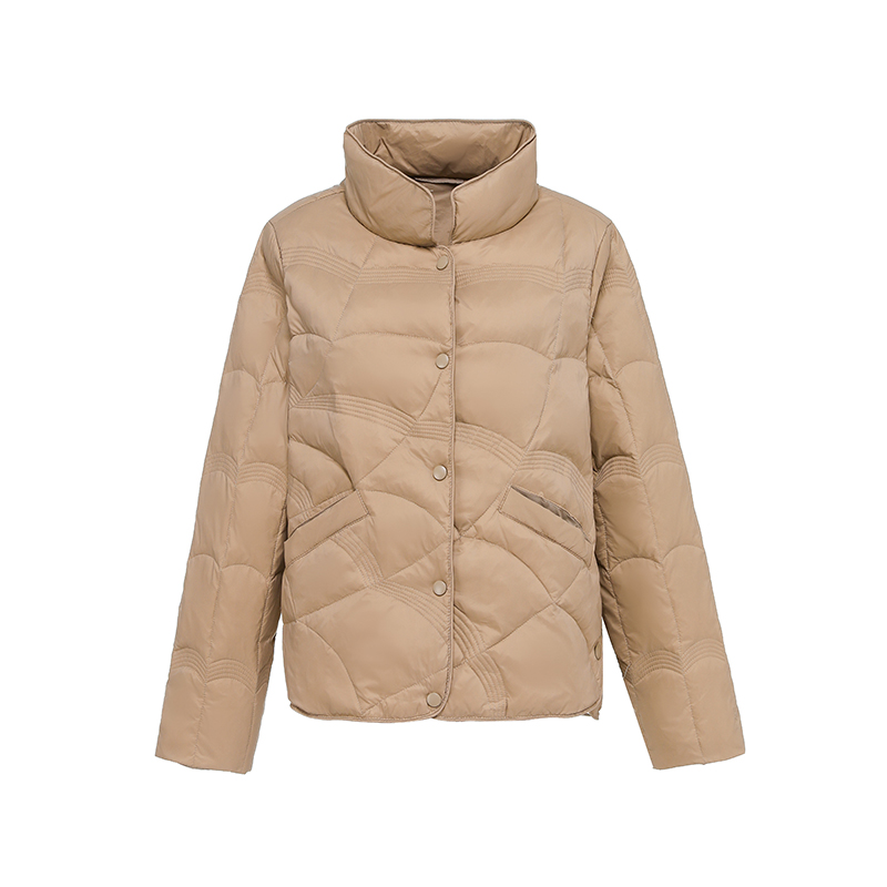 2021冬季新款短款轻薄女外套白鸭绒 欧缇梦羽绒服