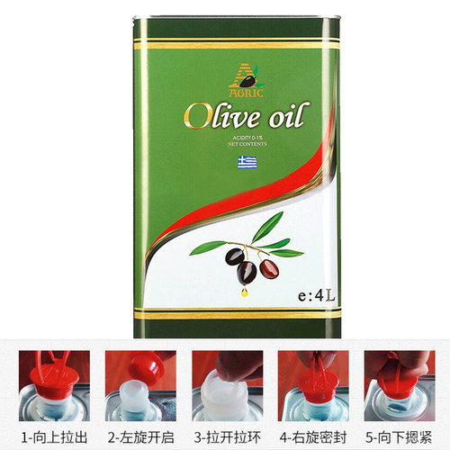 阿格利司希腊原装进口纯橄榄油4L×2铁桶可中式烹饪食用油 - 图2