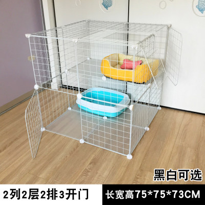 三层双层别墅猫笼大猫家用猫窝小型空笼笼子宠物室内猫舍咪猫围栏 虎窝淘