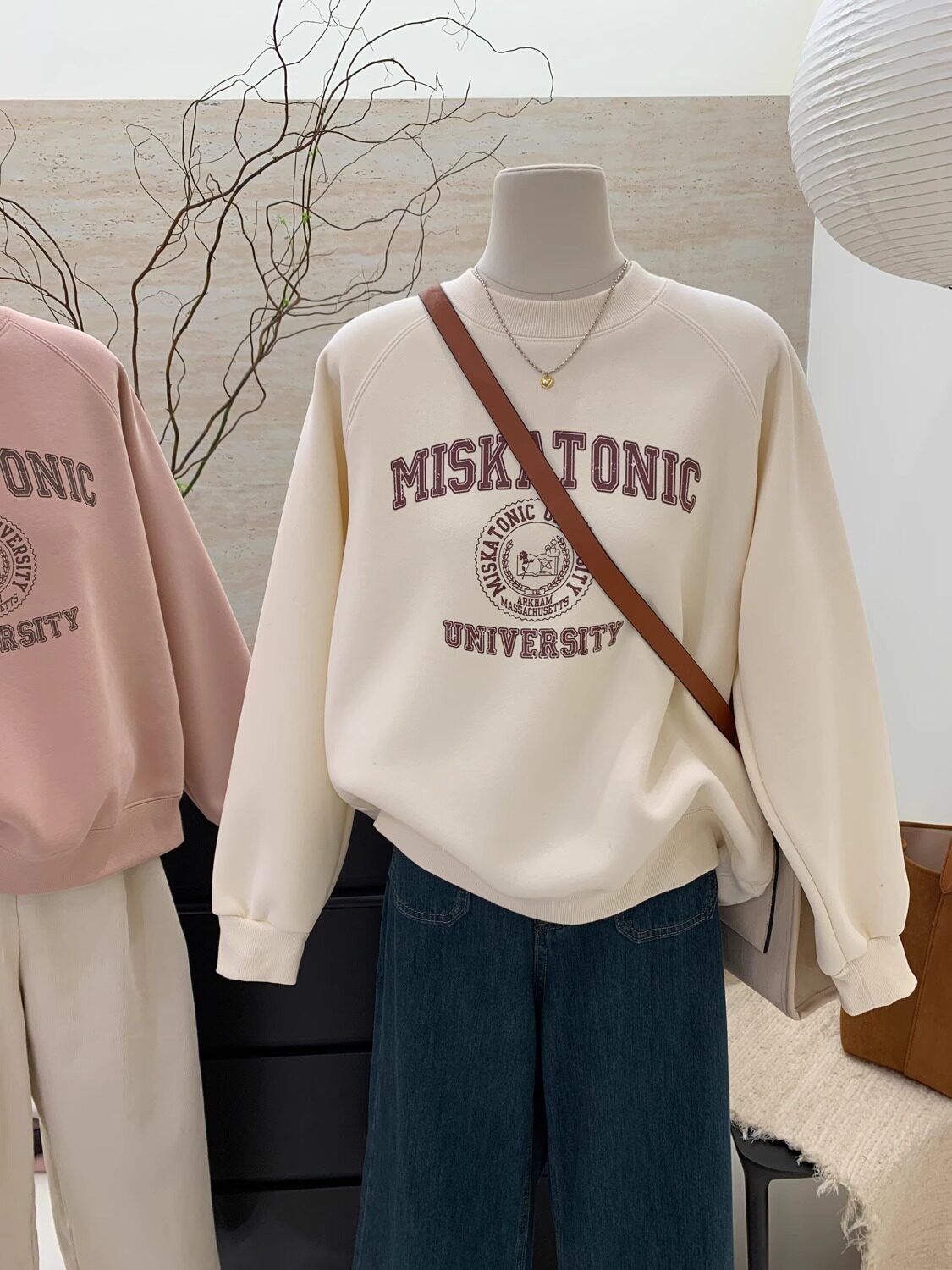 美式复古印花短款卫衣女冬季休闲宽松显瘦加绒加厚保暖纯棉上衣春,淘宝优惠券,粉丝福利购,淘宝优惠卷