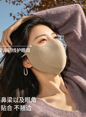 防静电可喝水秋冬保暖口罩3d立体