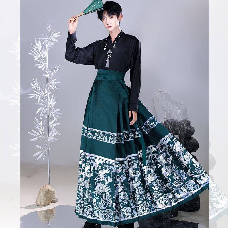 春儿国风原创汉服男2025新款牡丹亭新中式男女秋冬织金螺钿马面裙,淘宝优惠券,粉丝福利购,淘宝优惠卷