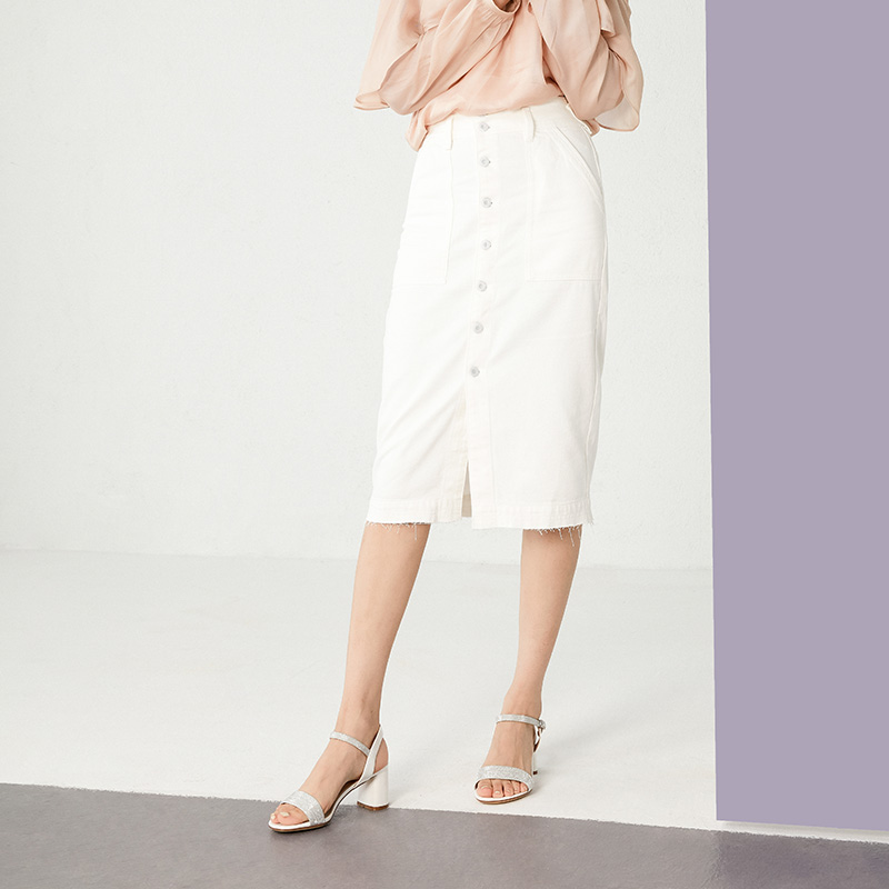 dusto旗舰店大东新款夏季优雅高跟粗跟闪粉设计一字带凉鞋女鞋20X35162