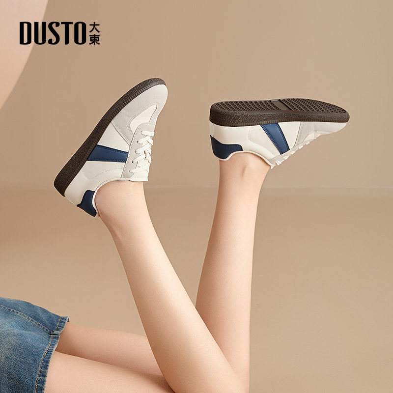 大东德训鞋女鞋2026春季新款平底低跟系带圆头绑带C3085,淘宝优惠券,粉丝福利购,淘宝优惠卷