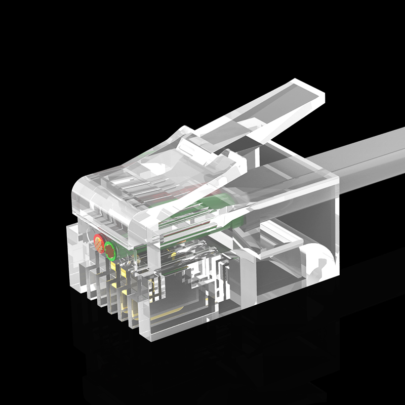 工程专用镀金电话水晶头2芯4芯6芯6P2C6P4C6P6C二芯四芯六芯 RJ11