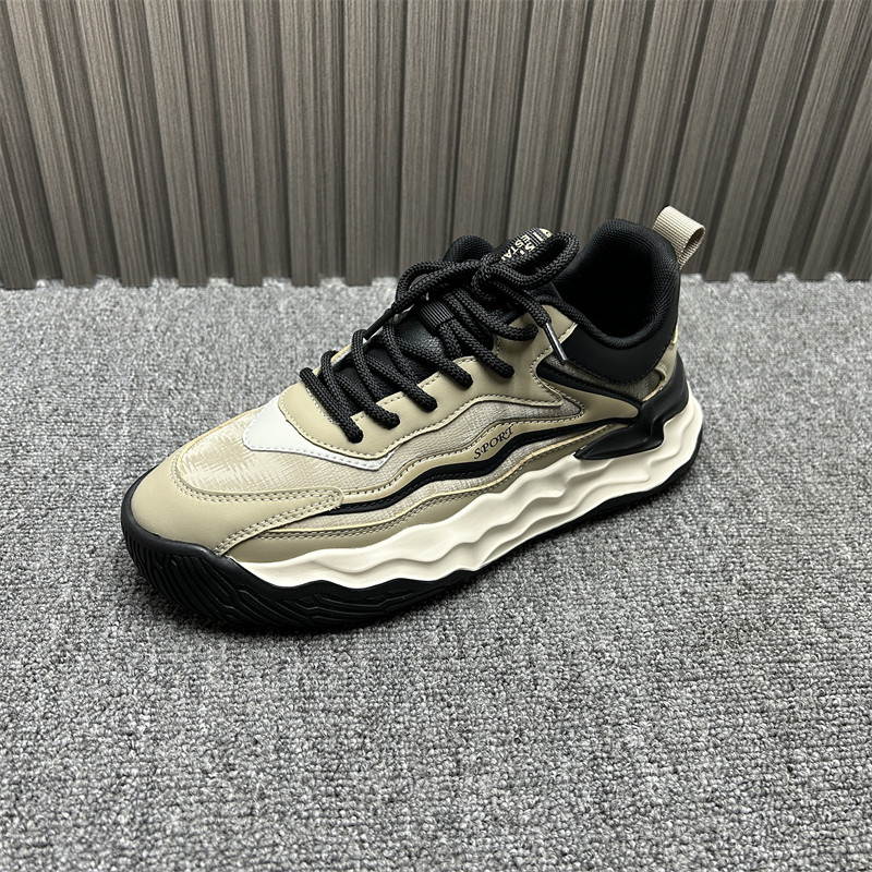 品牌撤柜男士运动鞋2024年新款真皮网布轻便潮流休闲轻便老爹鞋男,淘宝优惠券,粉丝福利购,淘宝优惠卷
