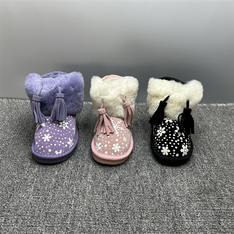 断码处理羊皮毛一体儿童雪地靴冬季新款防滑羊毛加厚抗寒女宝棉鞋,淘宝优惠券,粉丝福利购,淘宝优惠卷