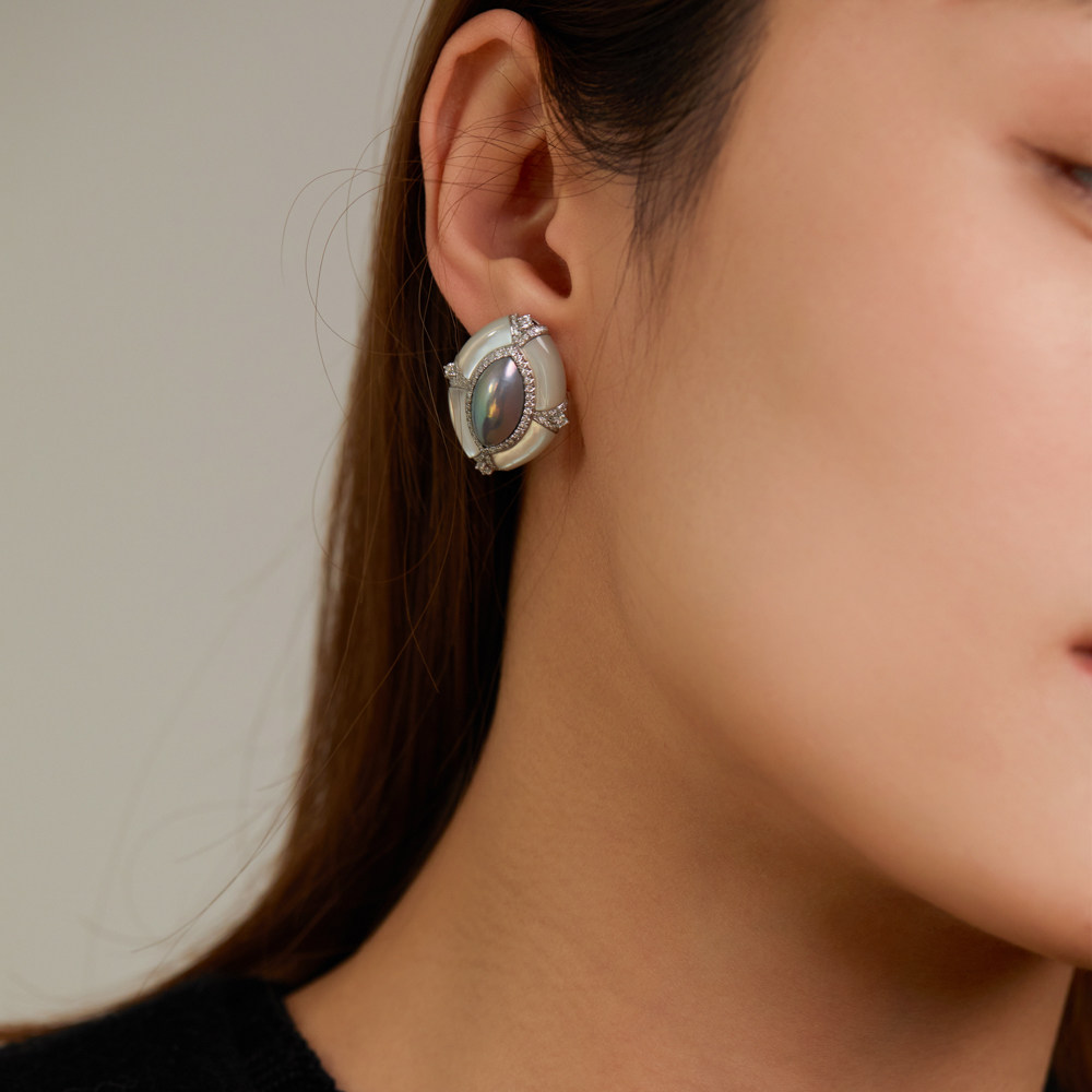 8.21【马贝01】奢光幻境 贵雅格调 炫光 日本马贝珍珠耳钉  7-8mm,淘宝优惠券,粉丝福利购,淘宝优惠卷