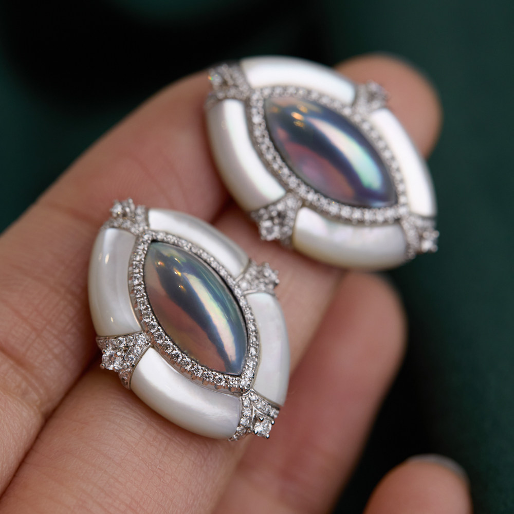 8.21【马贝01】奢光幻境 贵雅格调 炫光 日本马贝珍珠耳钉  7-8mm,淘宝优惠券,粉丝福利购,淘宝优惠卷