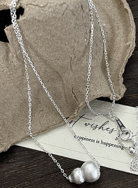 银葫芦通体S925纯银新中式锁骨链