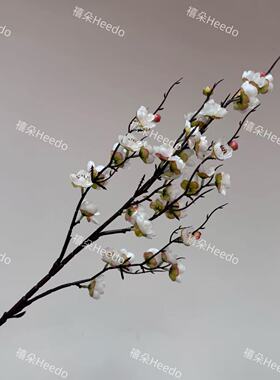 婚庆仿真120cm六叉腊梅花枝中式插花婚庆生日派对布置装饰