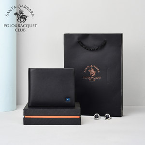 圣大保罗钱包男短款头层牛皮真皮钱夹简约皮夹子敞口竖皮质票夹男