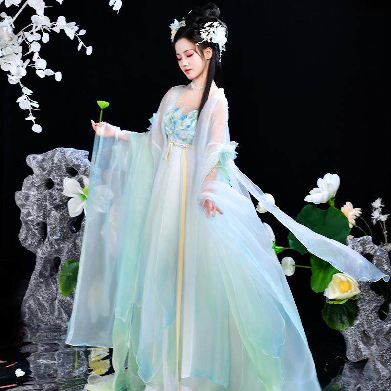 【荷月】如梦霓裳原创汉服女唐制诃子裙十二花神系列2025年春夏款,淘宝优惠券,粉丝福利购,淘宝优惠卷