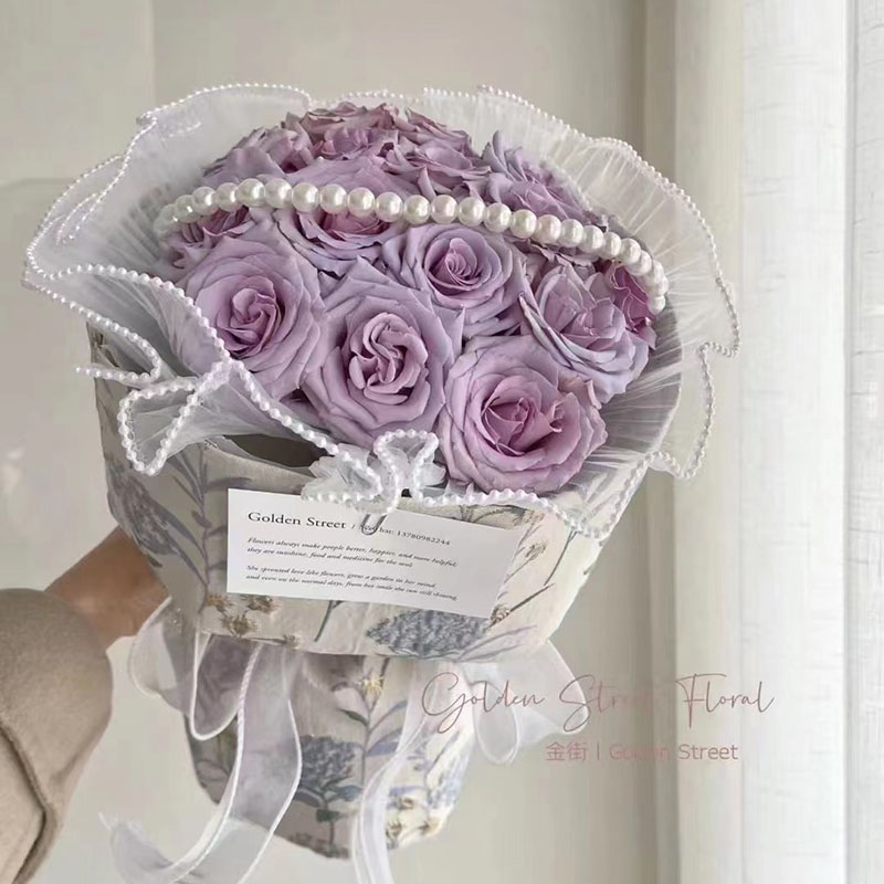 小香风布圆形花束刺绣鲜花包装纸手工花艺材料内衬提花布包装布,淘宝优惠券,粉丝福利购,淘宝优惠卷