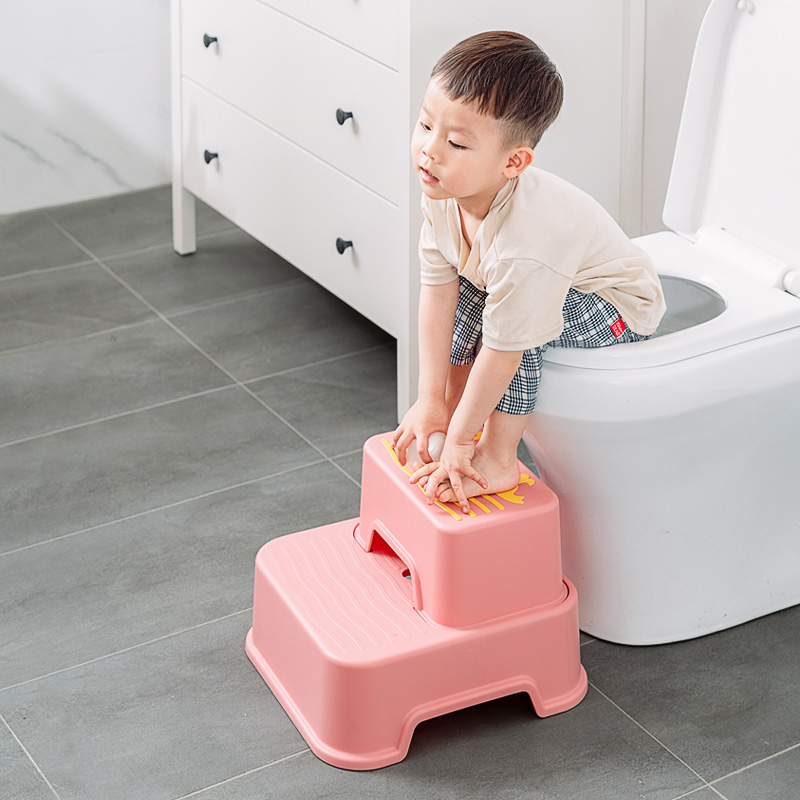 儿童洗漱台踩凳宝宝洗手台阶凳梯子洗脸刷牙垫脚踏增高凳卫生间蹬 - 图0