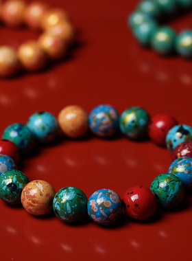 国风大漆珠手持链念佛珠串男女士108颗精品小众DIY配饰文玩礼品