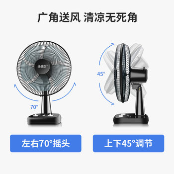 ພັດລົມໄຟຟ້າ desktop home silent 12-inch 16-inch windy students dormitory shake head timer energy-saving table fan floor fan