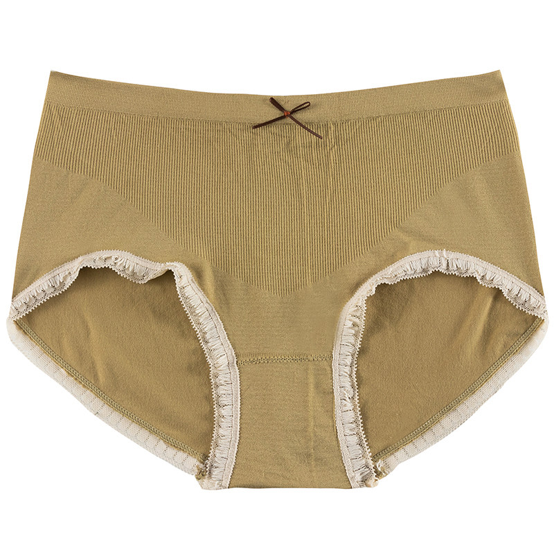 纯棉抗菌裆日系少女风中腰大码内裤 赛百合女三角裤